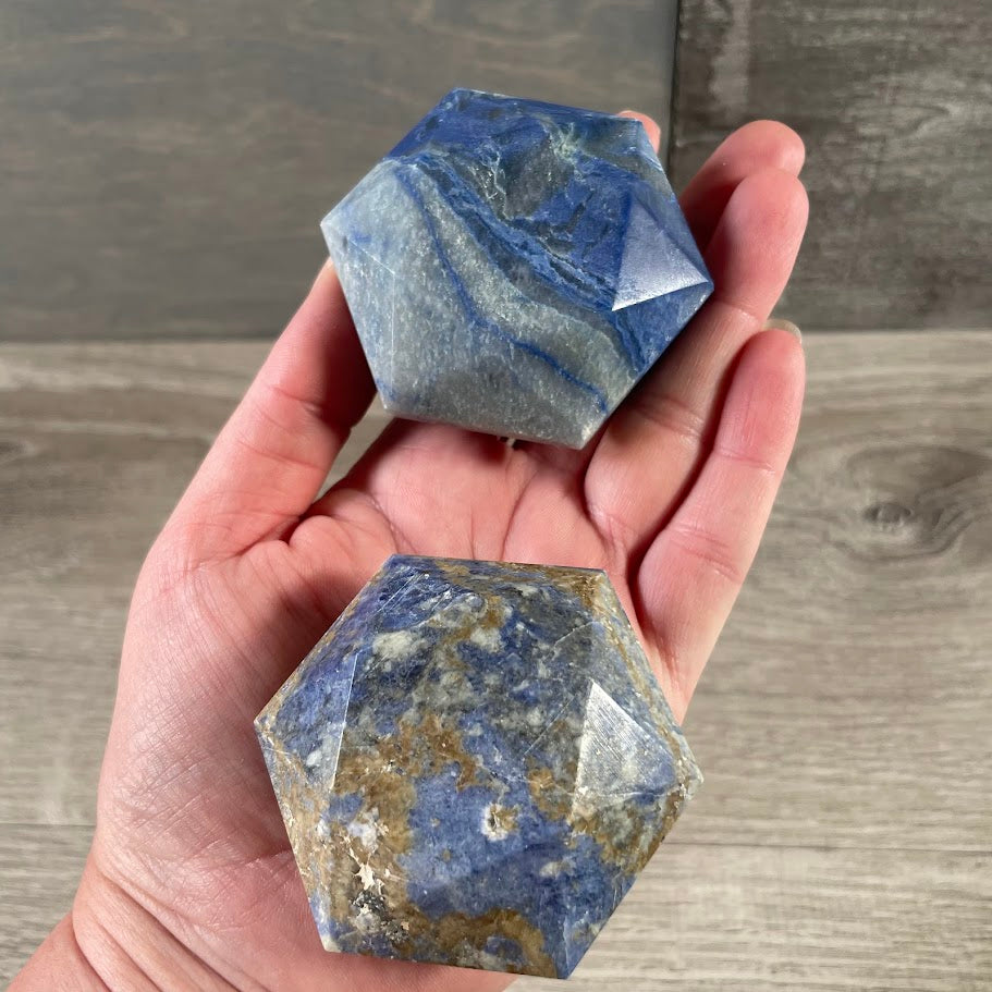 Star of David carved crystal gemstone – handcrafted wholesale symbol of protection