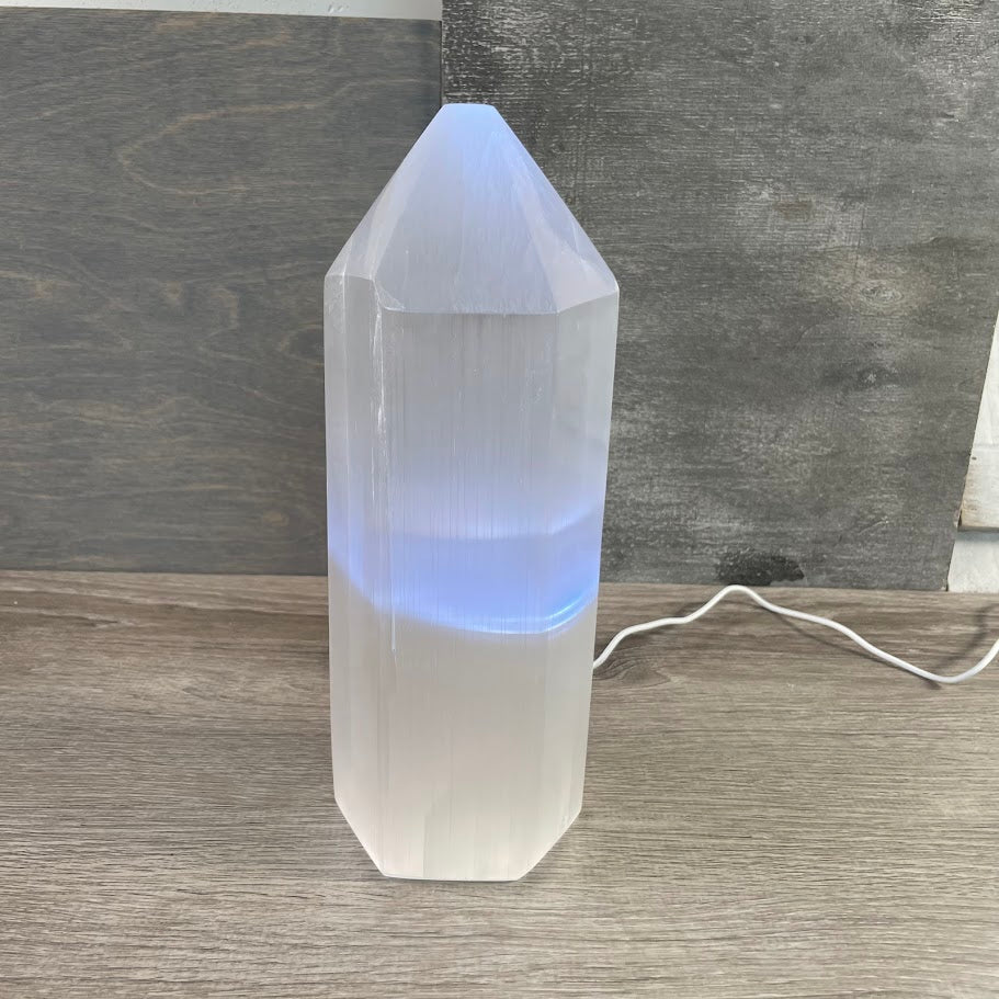 Wholesale selenite crystal lamp home décor