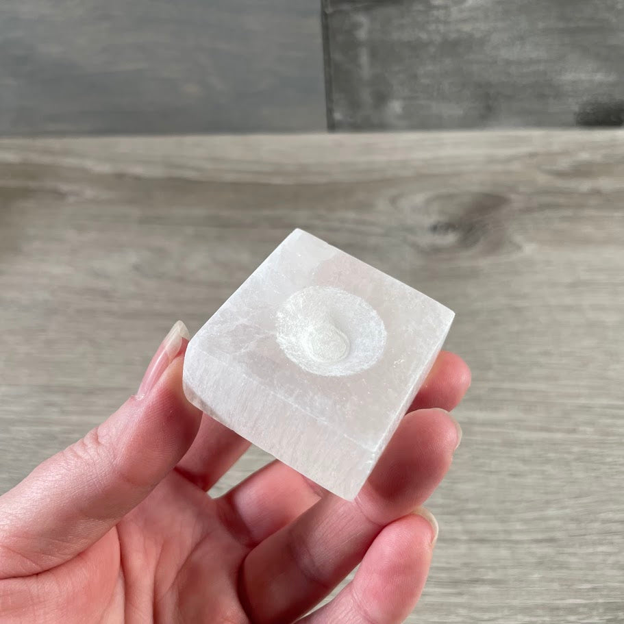 white selenite sphere stand bulk