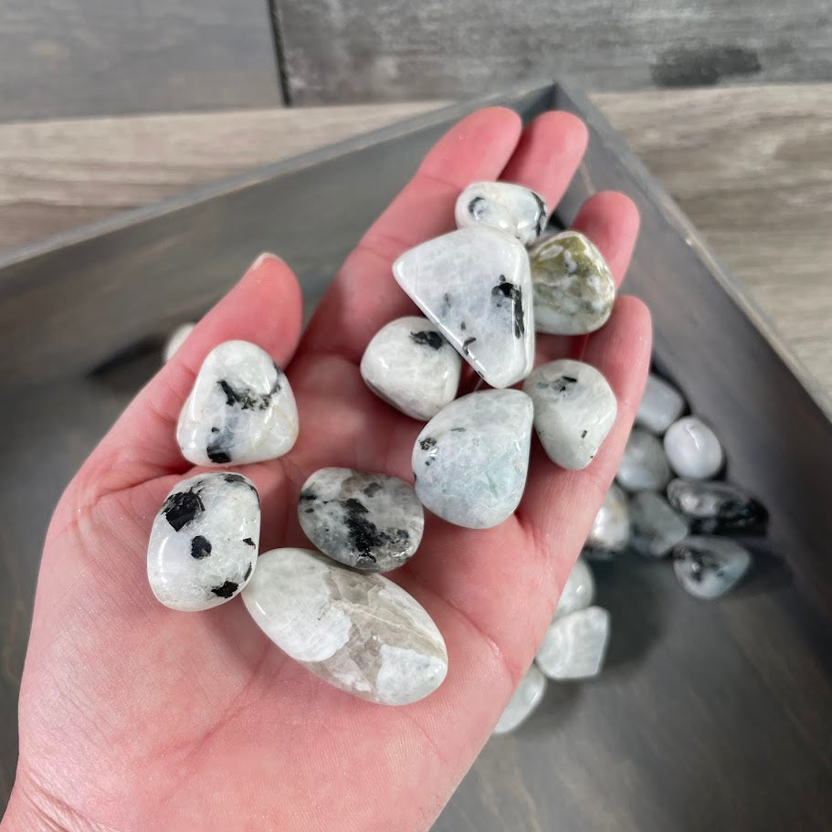 rainbow moonstone polished stones 1 pound lot