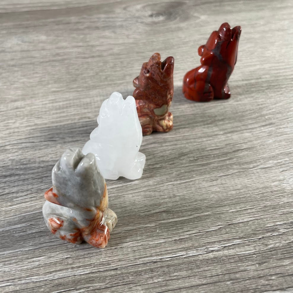Wholesale assorted coyote figurines for bulk orders