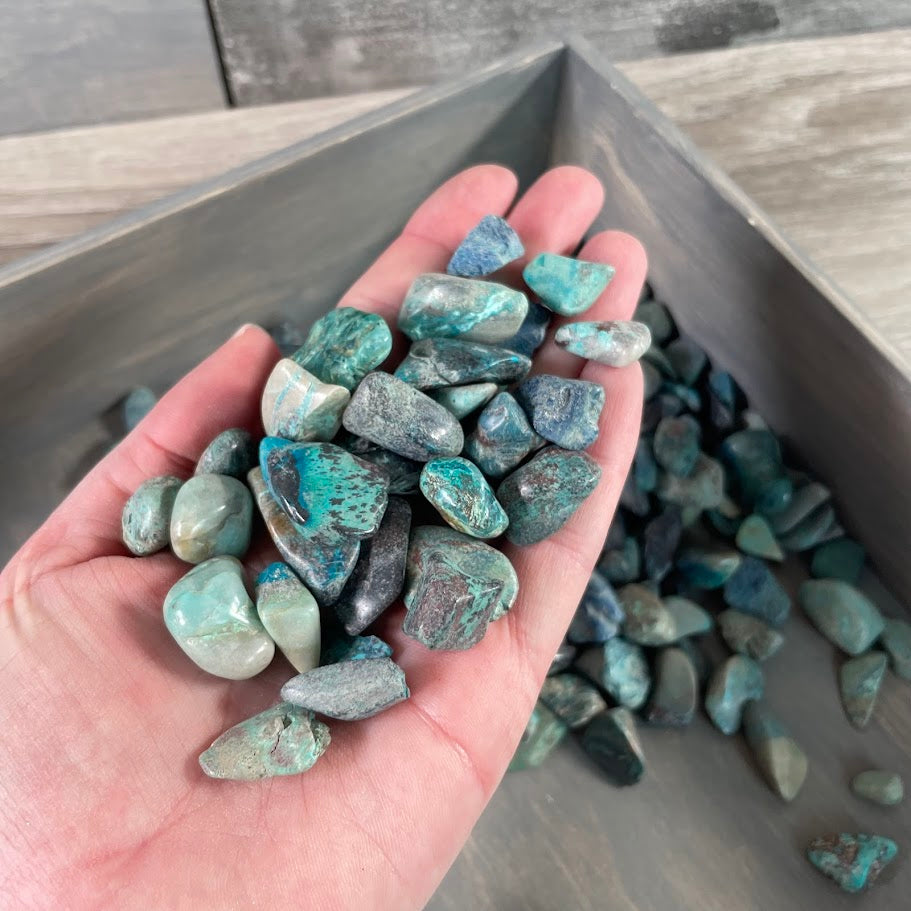 wholesale chrysocolla polished stones for crystal shops