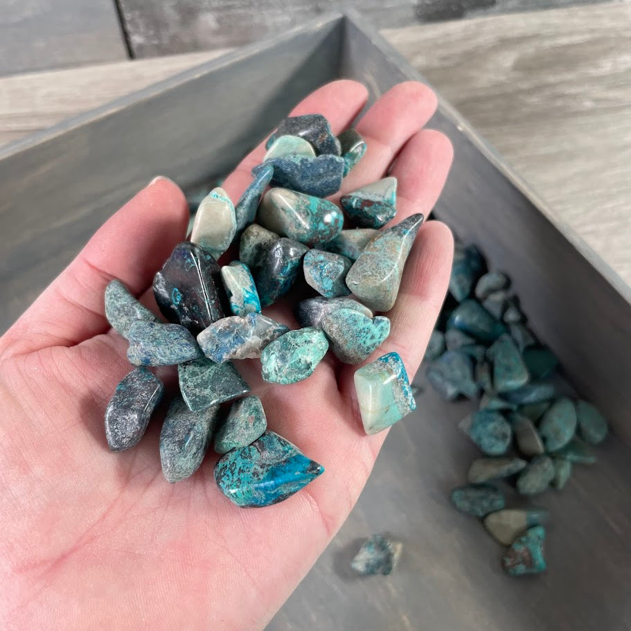 chrysocolla bulk crystals for gift stores and retailers