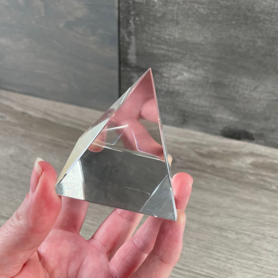 Glass 2 inch Pyramid