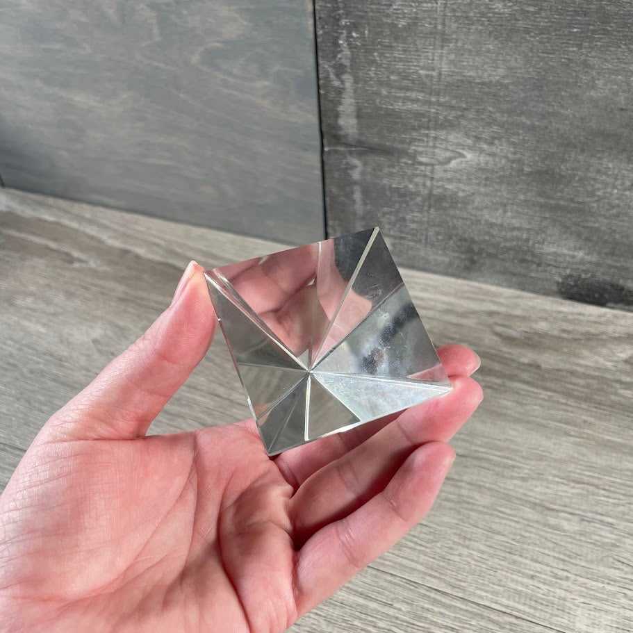 Glass 2 inch Pyramid