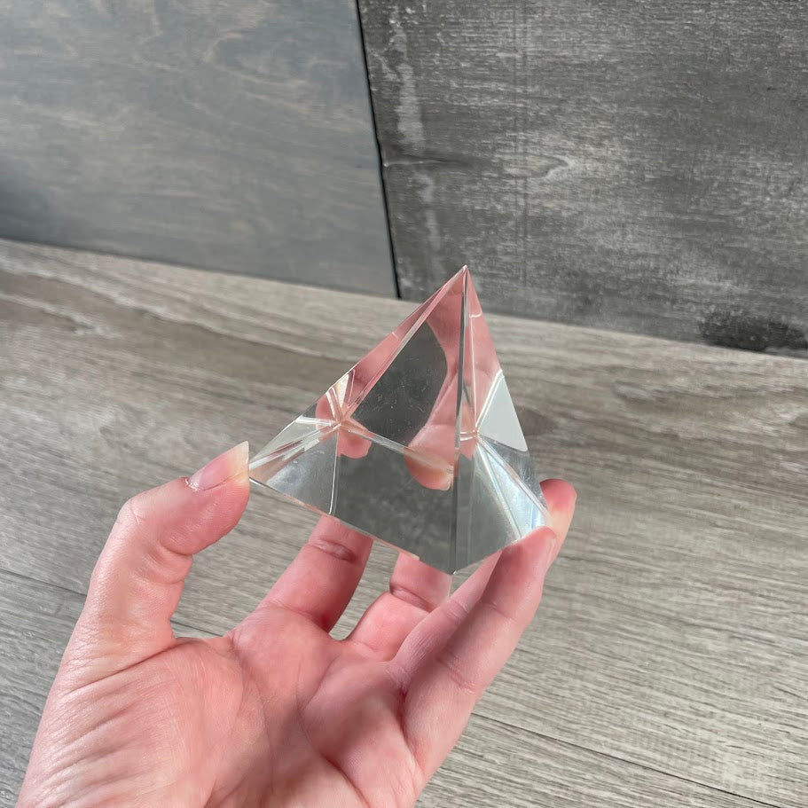 Glass 2 inch Pyramid