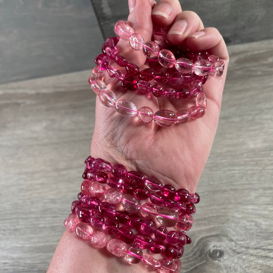 Dyed quartz inexpensive bracelets