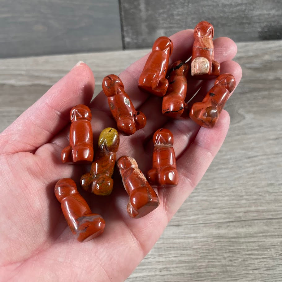 Crystal Phallic Figurine – Small Carved Gemstone Statue