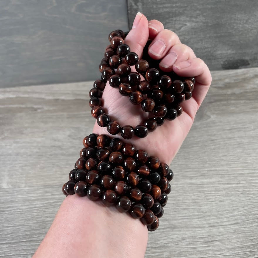 Gemstone Beaded Bracelets 10mm – Crystal Healing Jewelry