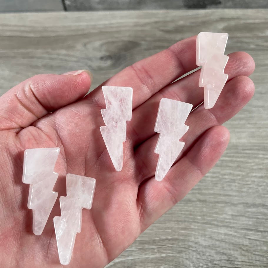 Gemstone Lightning Bolt Carvings – Crystal Energy Symbols