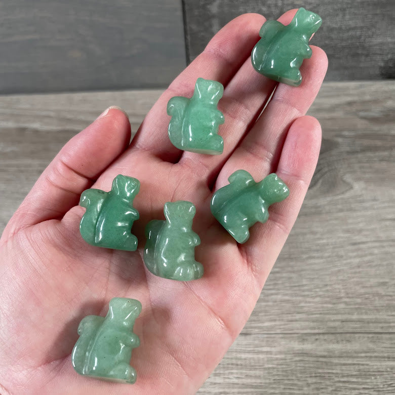 aventurine crystal squirrel carvings wholesale
