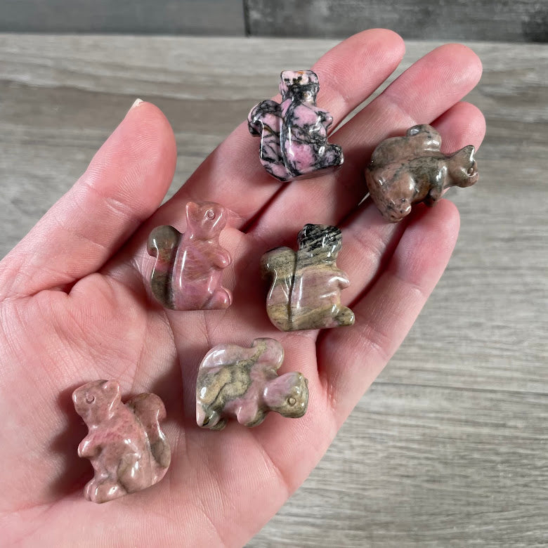 rhodonite squirrel figurine wholesale