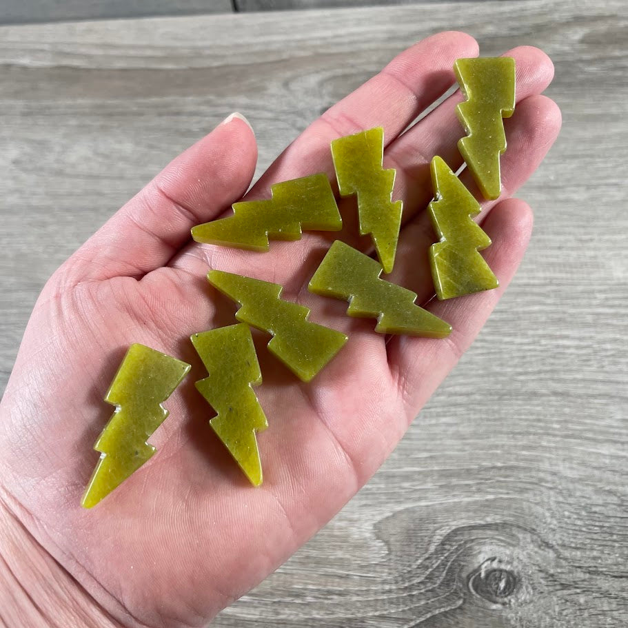 Serpentine lightning bolt energy symbol carvings bulk