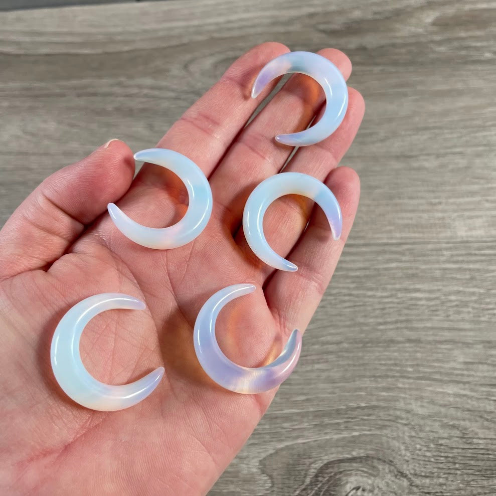 opalite crystal moon for spiritual shops