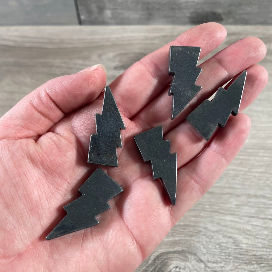 Hematite Gemstone lightning bolt crystal carving wholesale supply