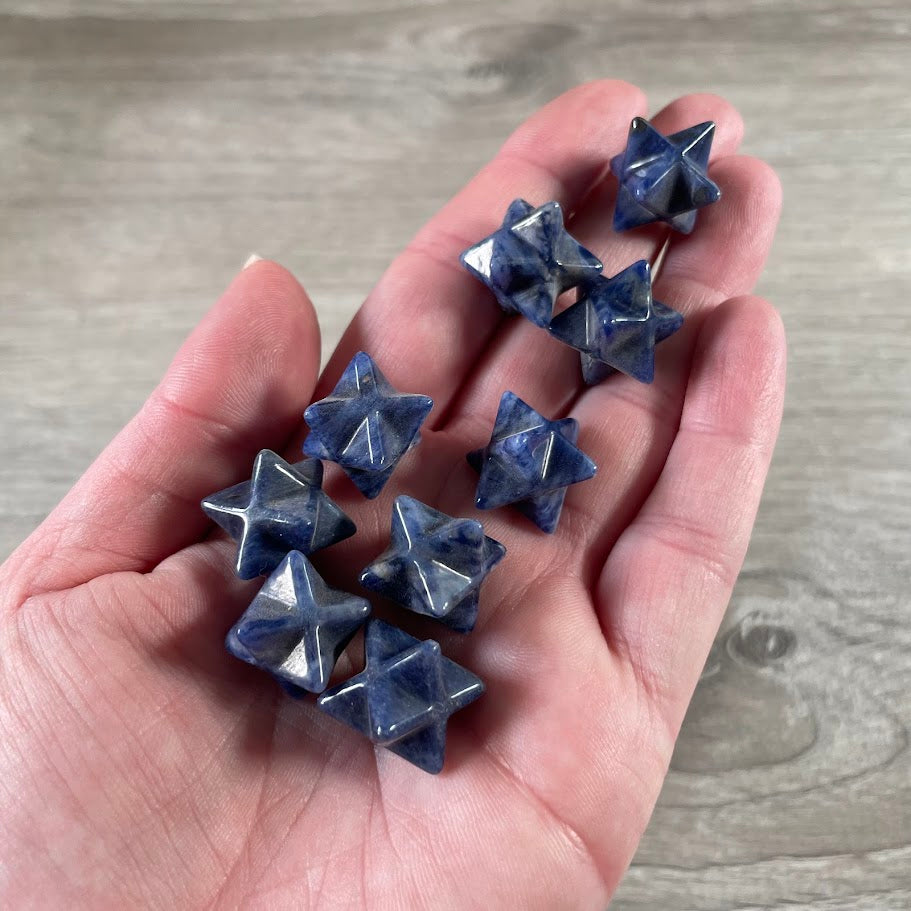 Gemstone Merkaba Star Sacred Geometry Crystal – 1/2 Inch