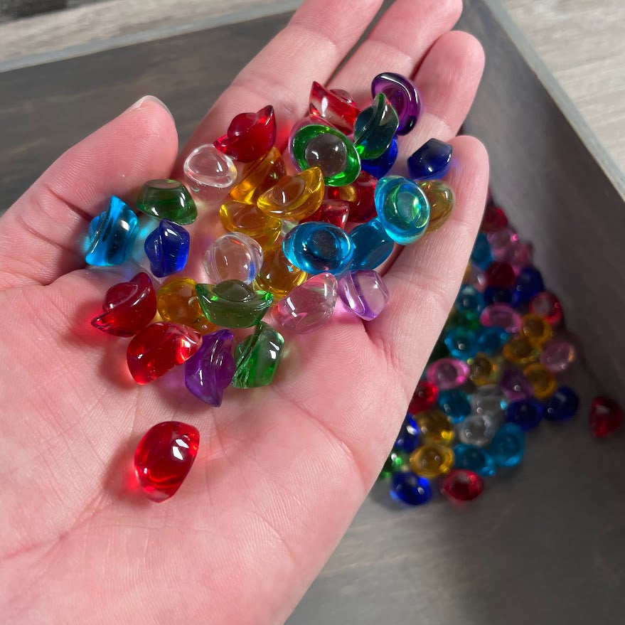 small glazed feng shui wealth ingots for abundance display