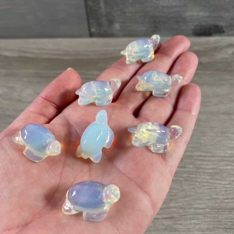 opalite gemstone turtle decor for metaphysical shops