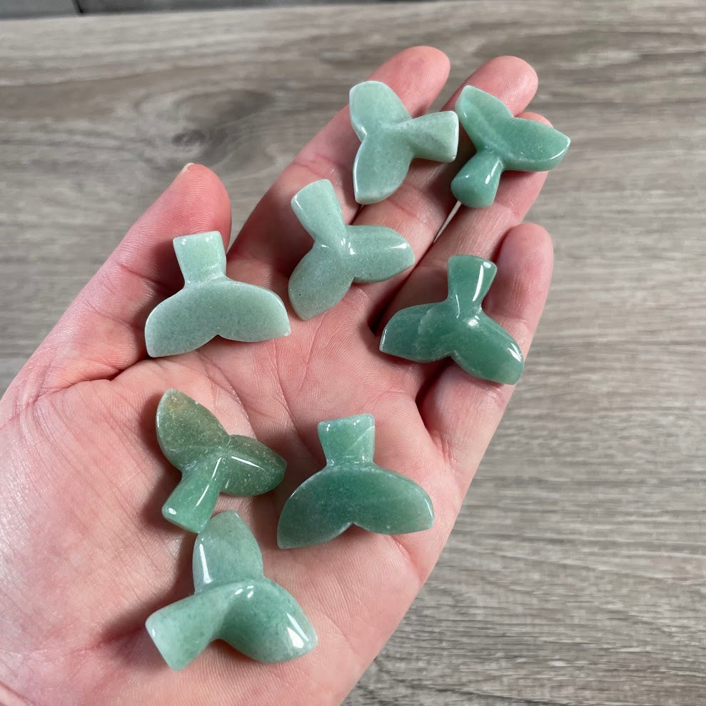 Gemstone Whale Tail or Mermaid Tail Figurine for Gift Shops