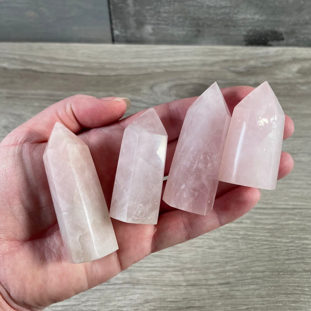 Gemstone Obelisk 1-2 oz | Small Crystal Tower, Grids & Decor