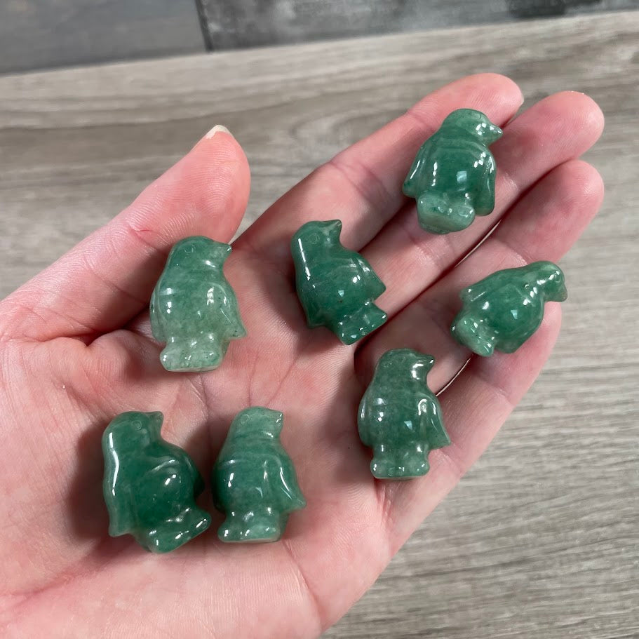 Aventurine wholesale crystal animal figurines penguin
