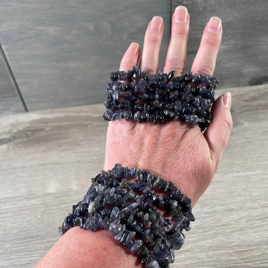 iolite wholesale crystal chip jewelry for shops