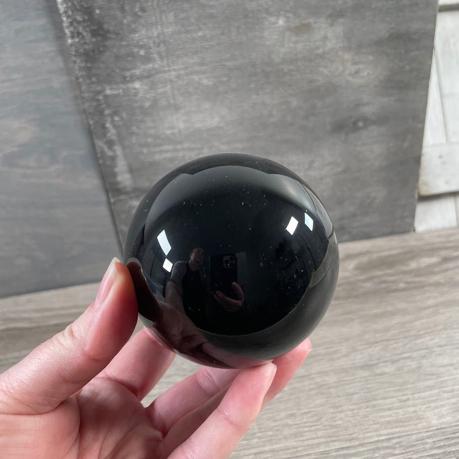Obsidian Sphere for Crystal Retailers or Metaphysical Shops