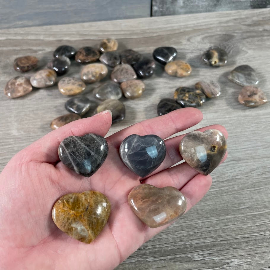 black moonstone wholesale pocket hearts