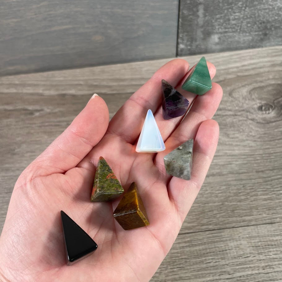 crystal pyramid for metaphysical shop