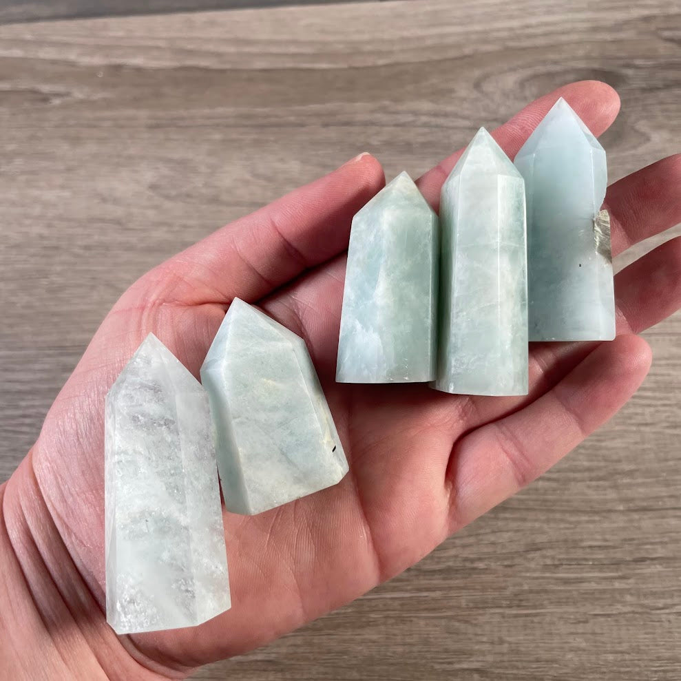 Gemstone Obelisk 1-2 oz | Small Crystal Tower, Grids & Decor