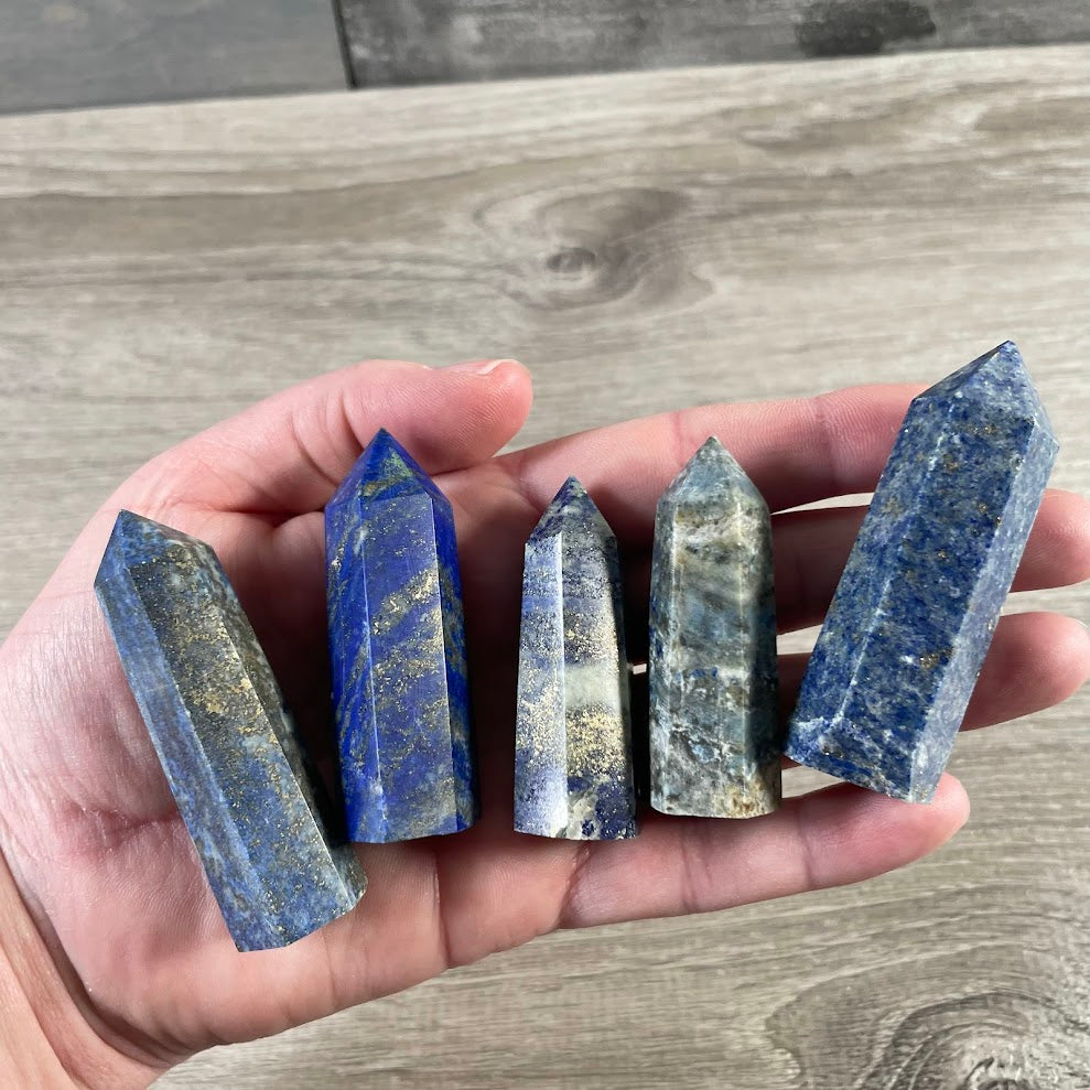 Gemstone Obelisk 1-2 oz | Small Crystal Tower, Grids & Decor