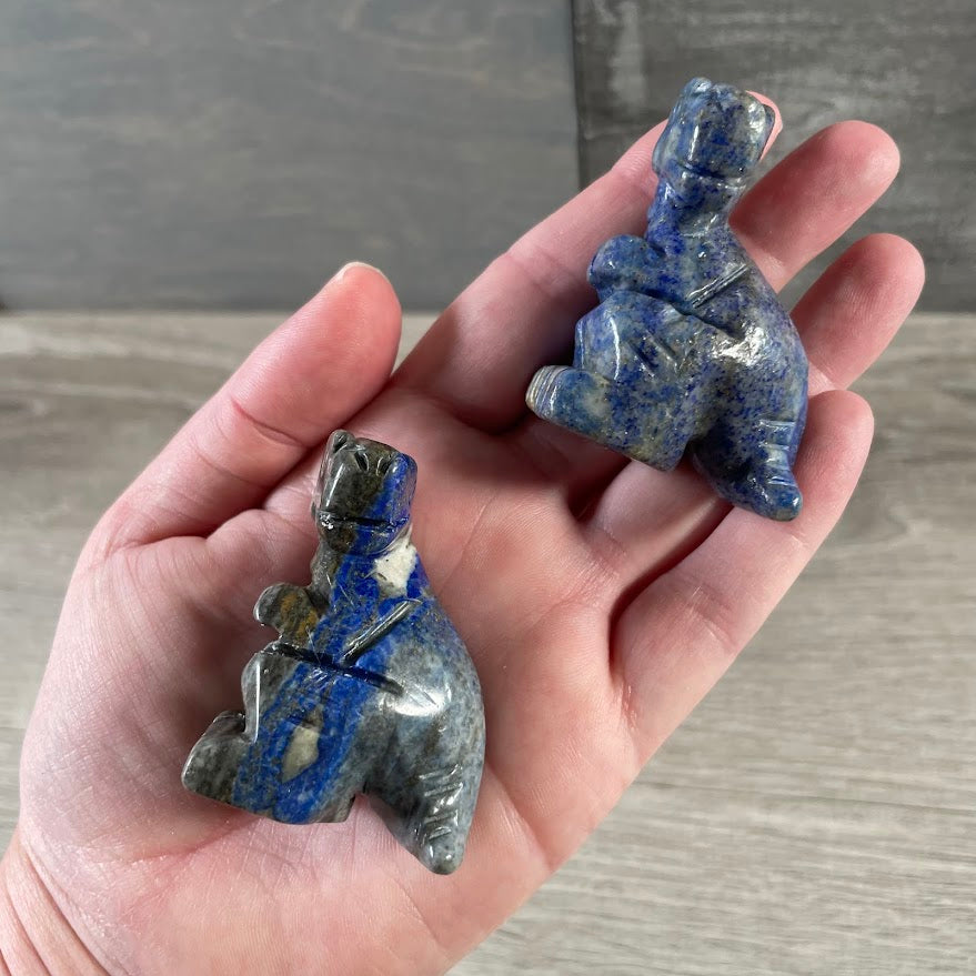 Lapis Lazuli T-Rex dinosaur decor for kids room, classroom, or gift shop display