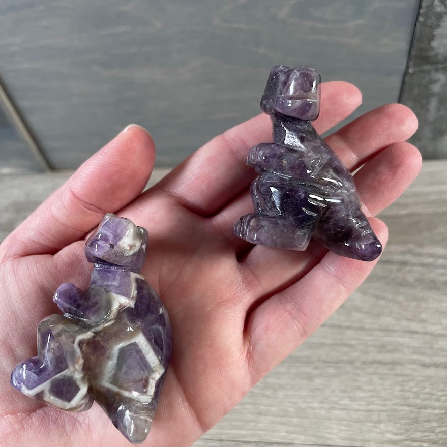 Amethyst wholesale Tyrannosaurus Rex figurine for dinosaur lovers and Jurassic-themed displays