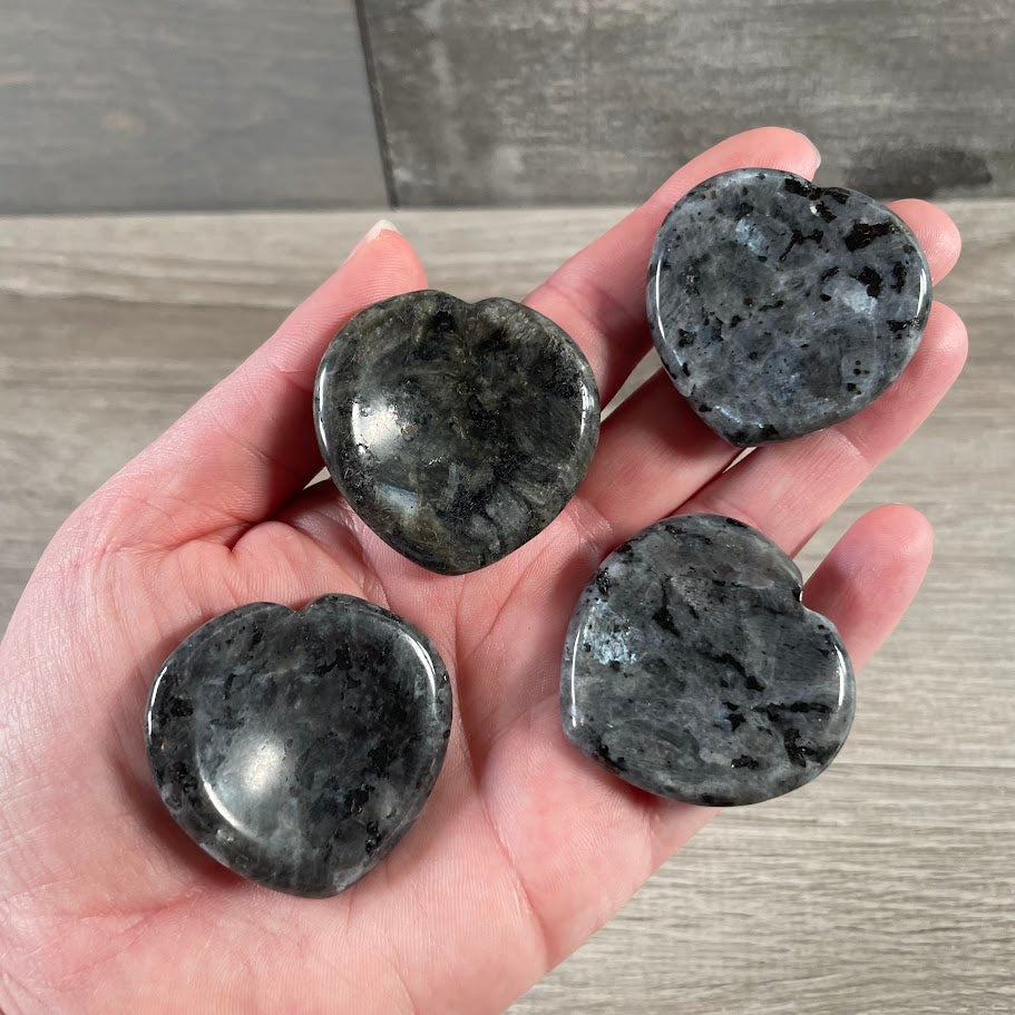 larvikite emotional healing heart crystal stones wholesale