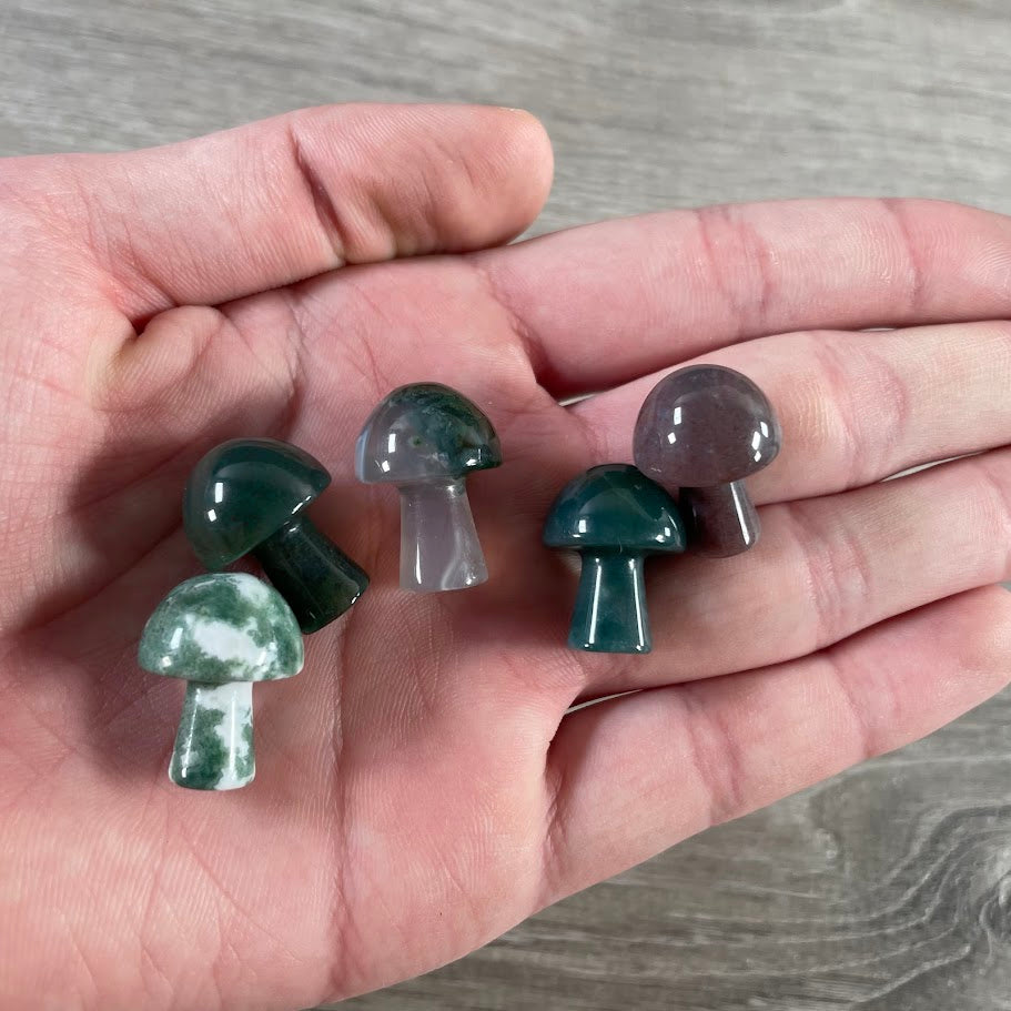 Small Gemstone Mushrooms for Crystal and Gift Shops
