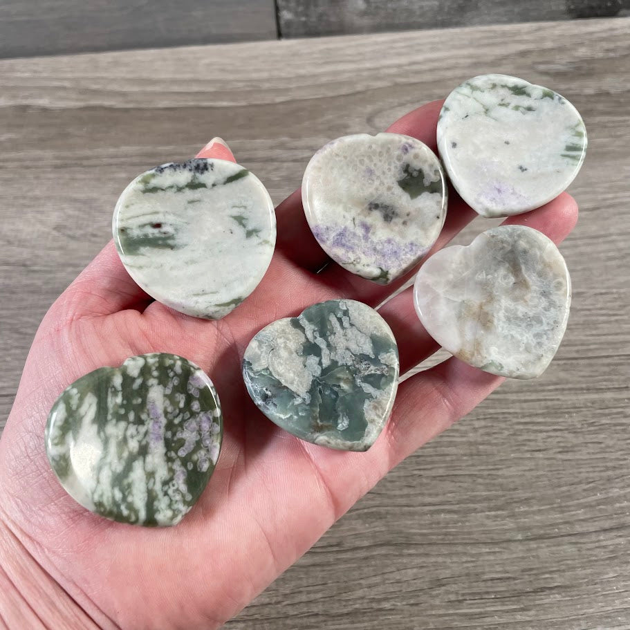 peace jade gemstone heart stones bulk