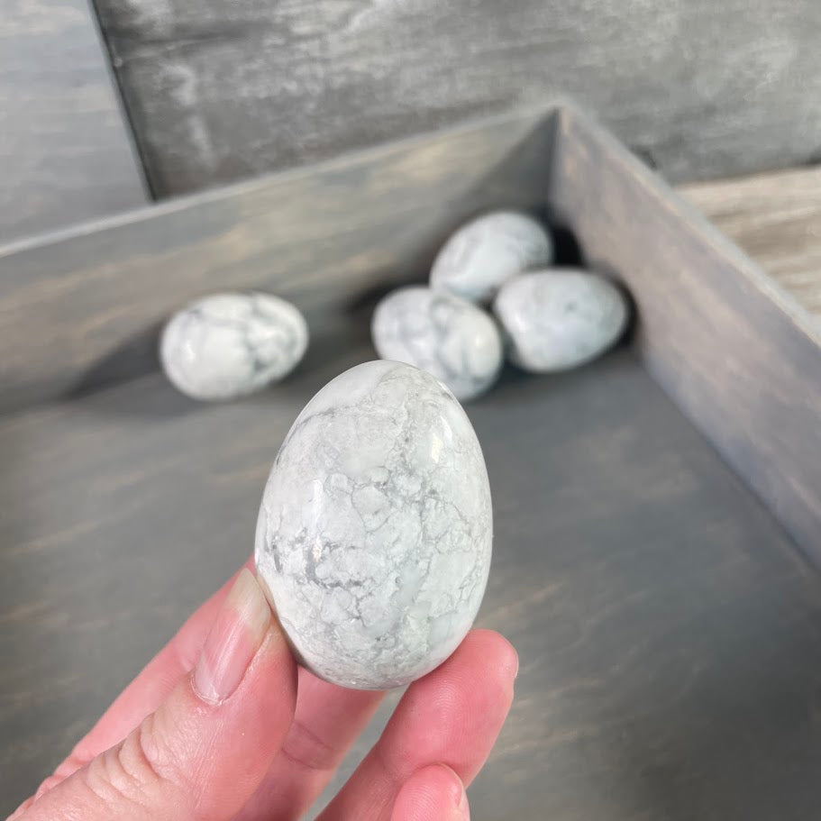 howlite gemstone egg decorative polished crystal wholesale