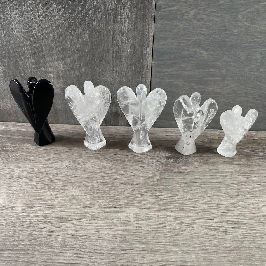 Metaphysical crystal angel figurines in bulk