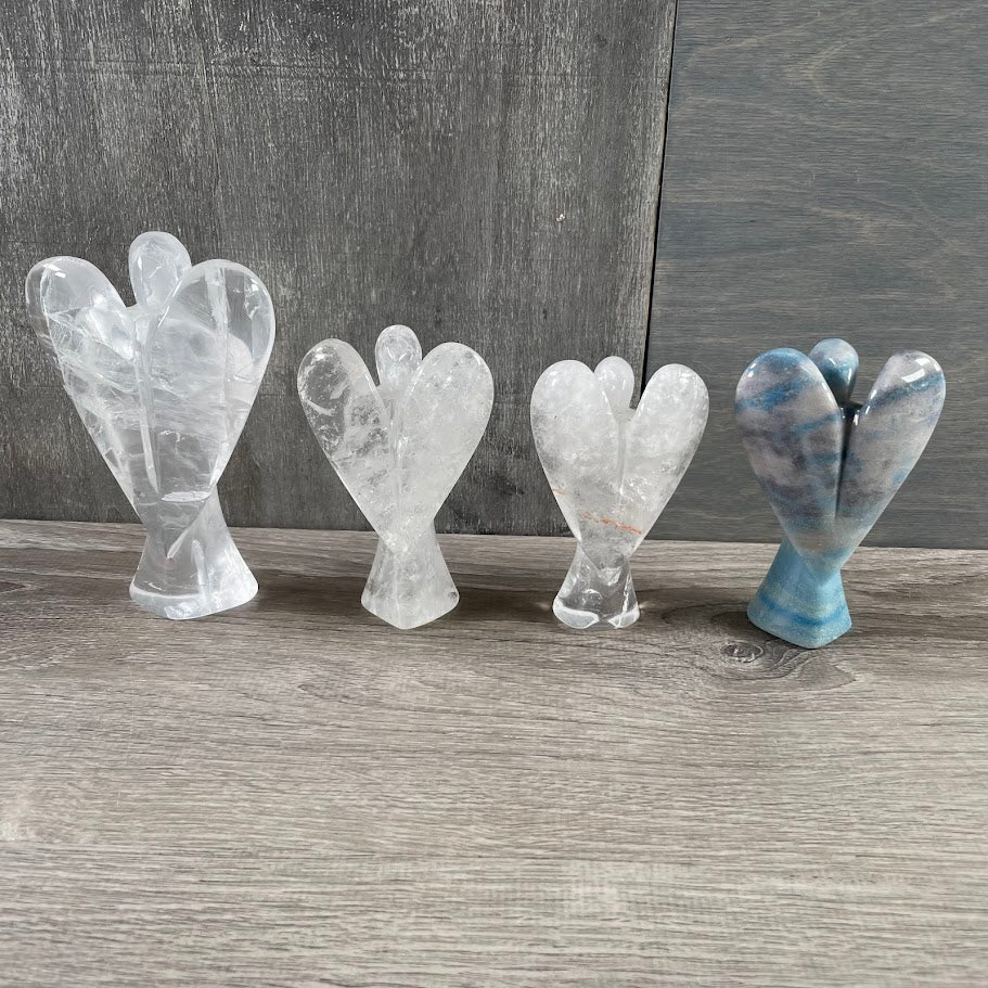 Brazilian gemstone angel decor for wholesale