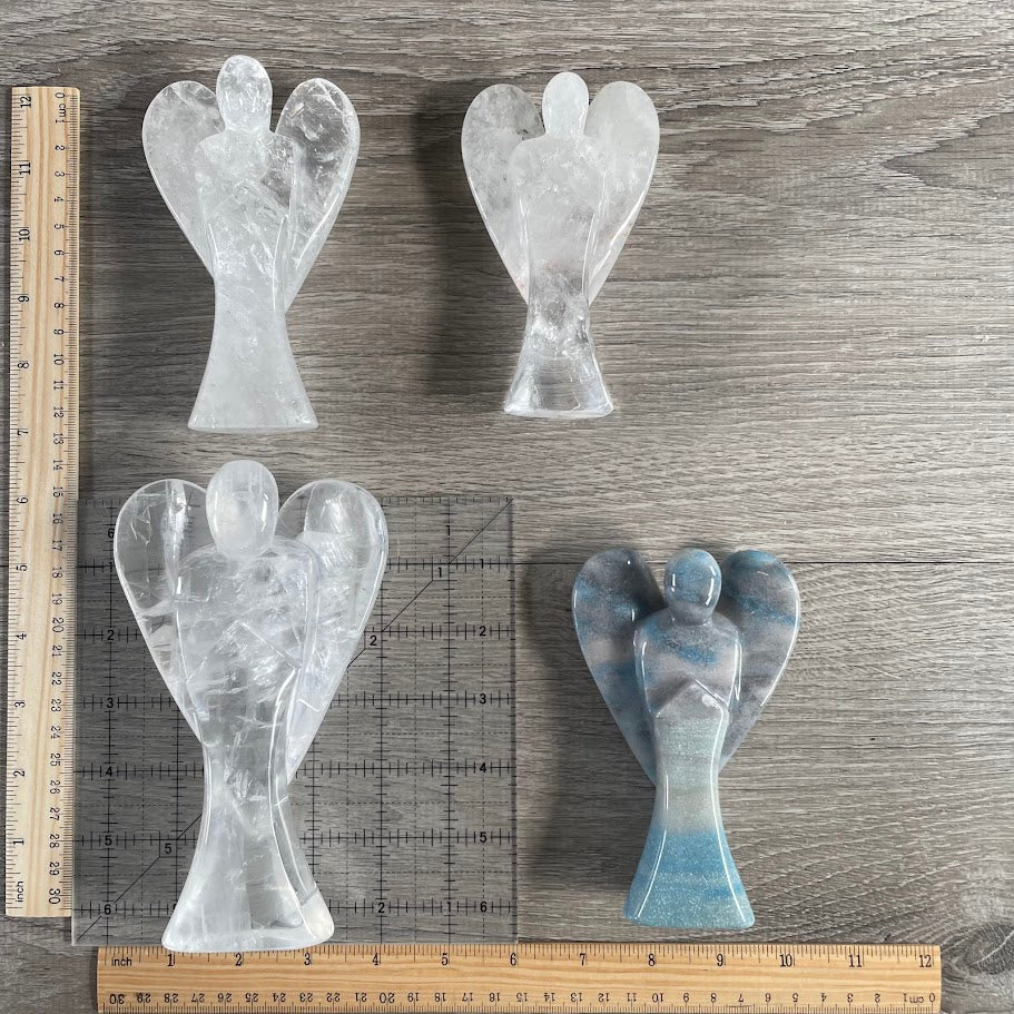 Spiritual crystal angel statues for metaphysical shops