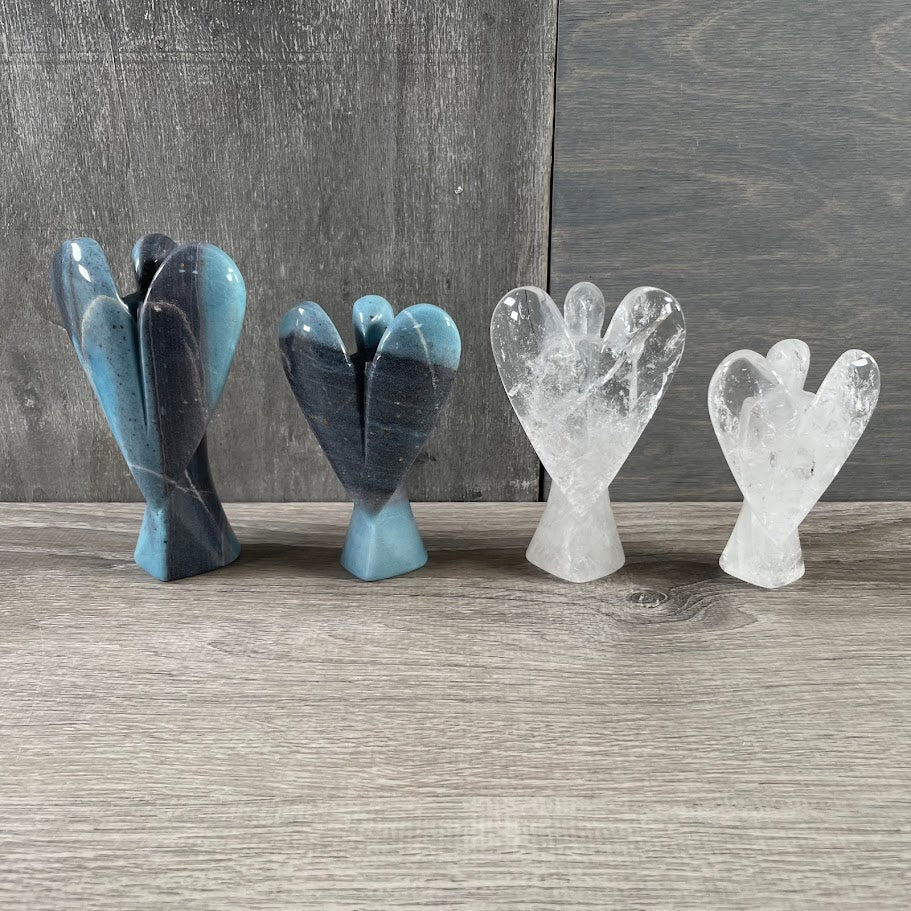 Brazilian Gemstone Angel Figurines – Bulk Lot for Resale