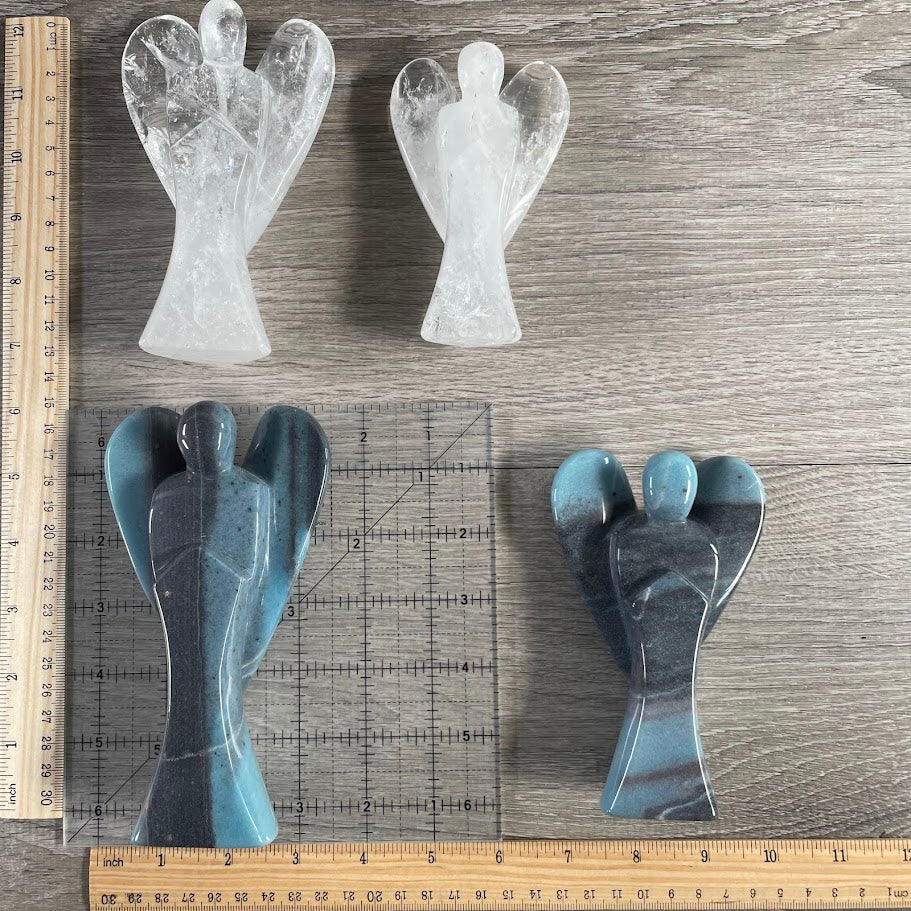 Brazilian crystal angel carvings for gift stores