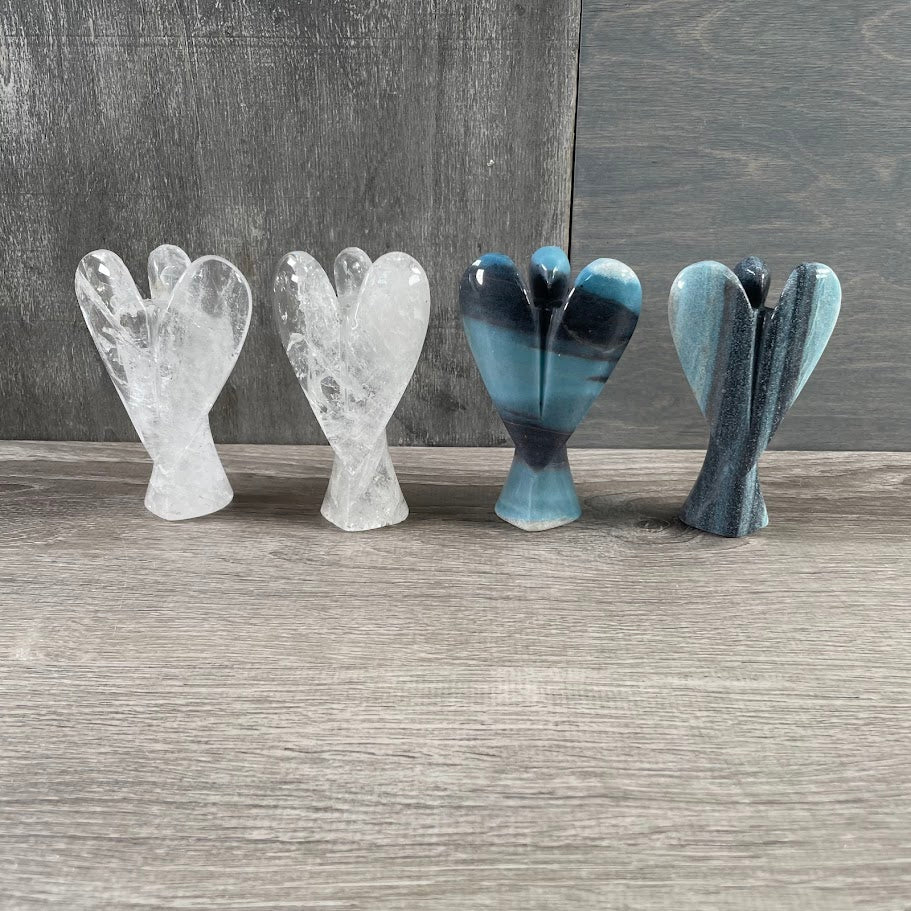 Brazilian Gemstone Angel Figurines – Bulk Lot for Resale
