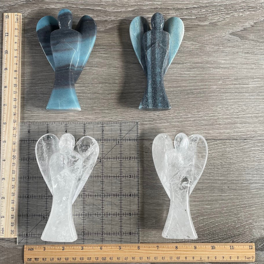 Unique gemstone angel figurines for spiritual businesses