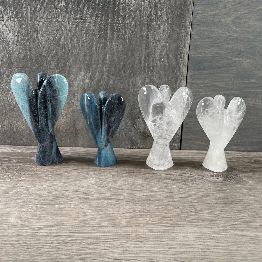 Brazilian Gemstone Angel Figurines – Bulk Lot for Resale