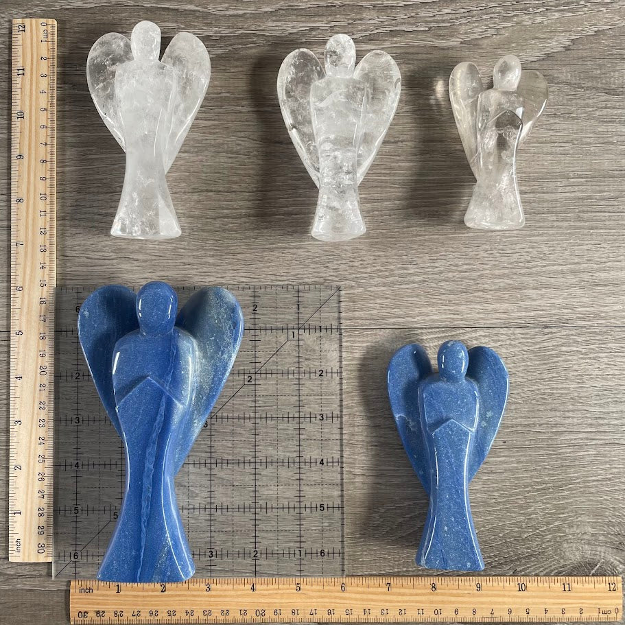 Brazilian Gemstone Angel Figurines – Bulk Lot for Resale