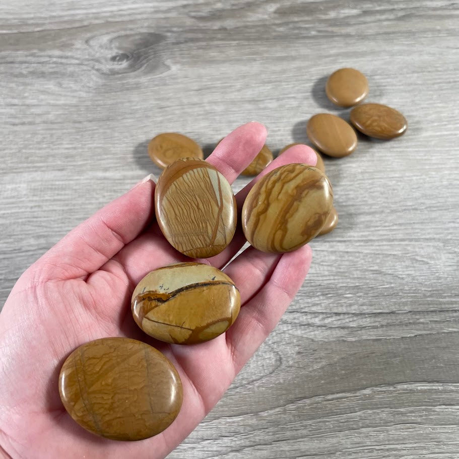 Gemstone Palm Stones 45mm – Bulk Crystal Supplies