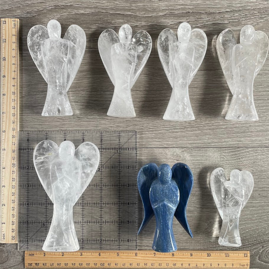 Brazilian Gemstone Angel Figurines – Bulk Lot for Resale