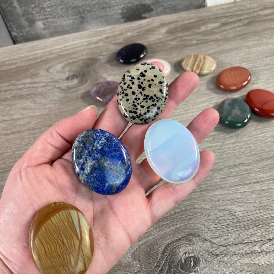 Gemstone Palm Stones 45mm – Bulk Crystal Supplies