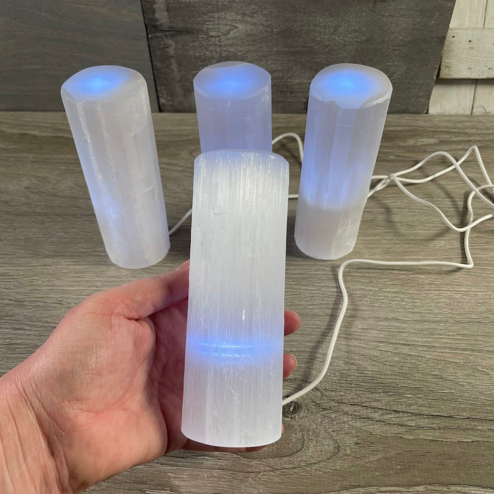 Cylinder selenite wholesale lamp